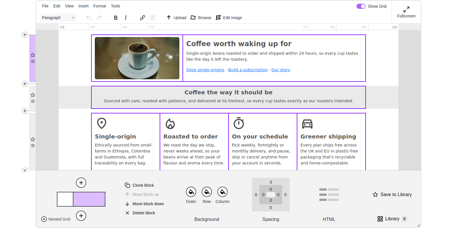 Blk42 — the experimental block editor