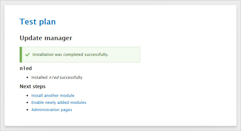 Enable newly added modules screenshot