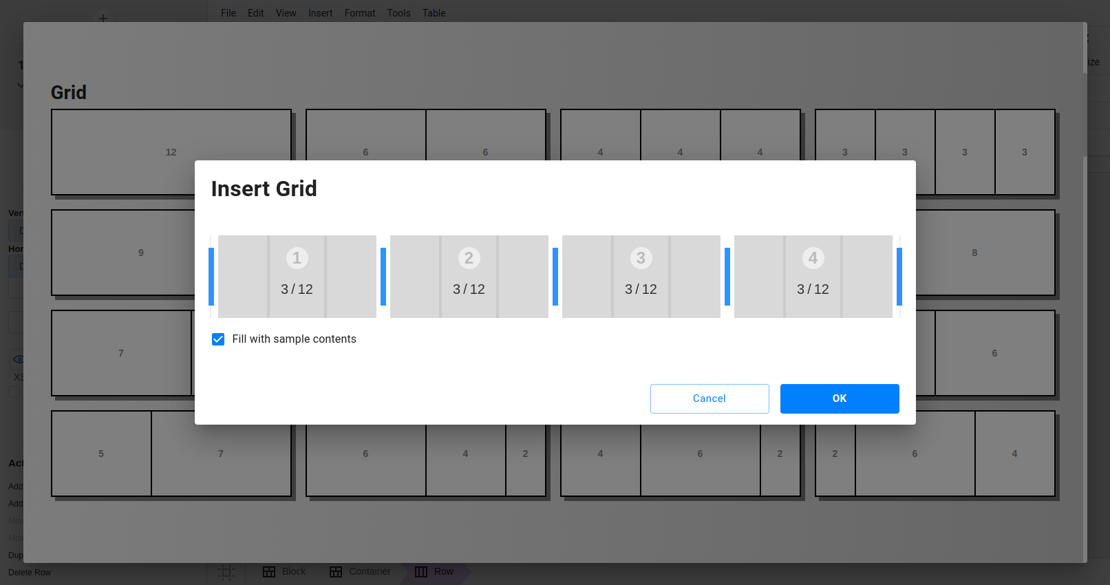 Edit Bootstrap column structure