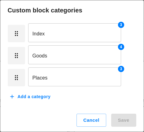 Organize Bootstrap block template collections in TinyMCE/CKEditor