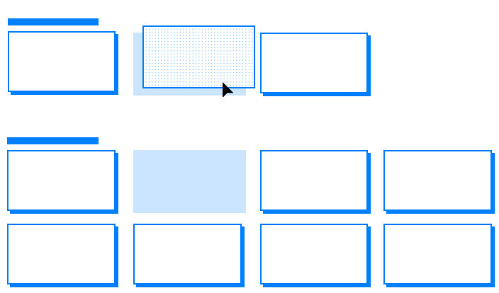 Custom block library palette in the editor