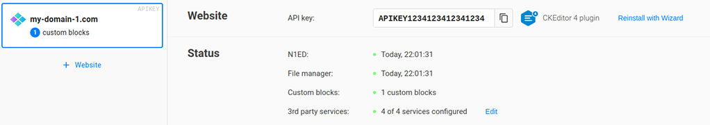 New API key format