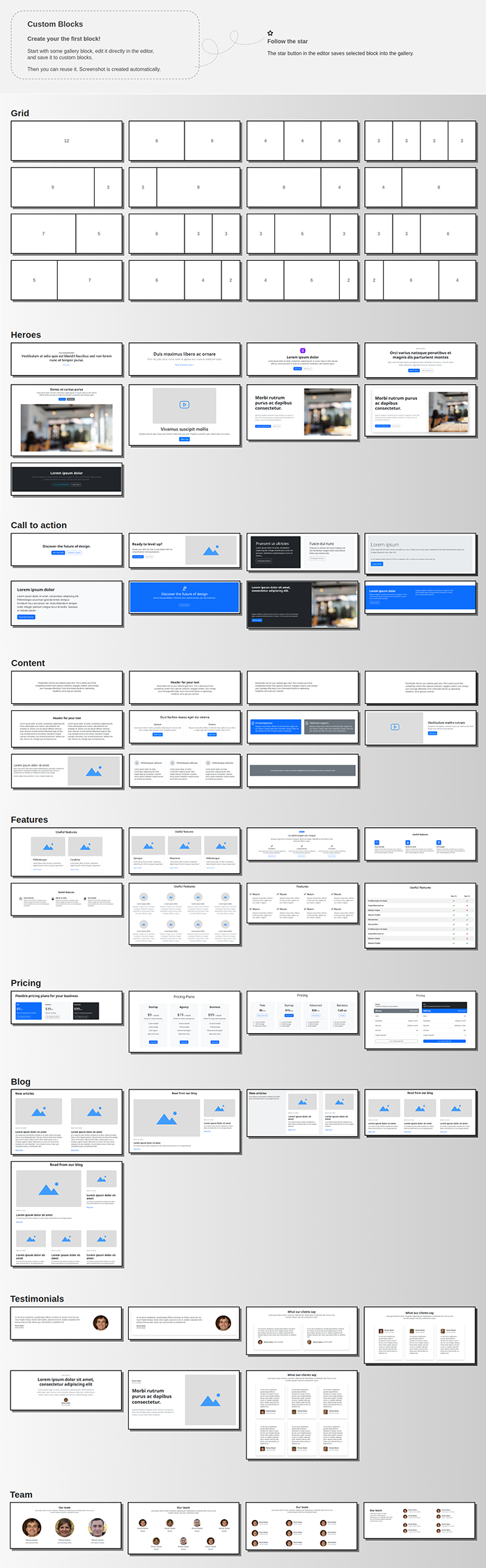 Boostrap blocks dialog