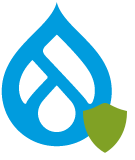 Drupal green shield