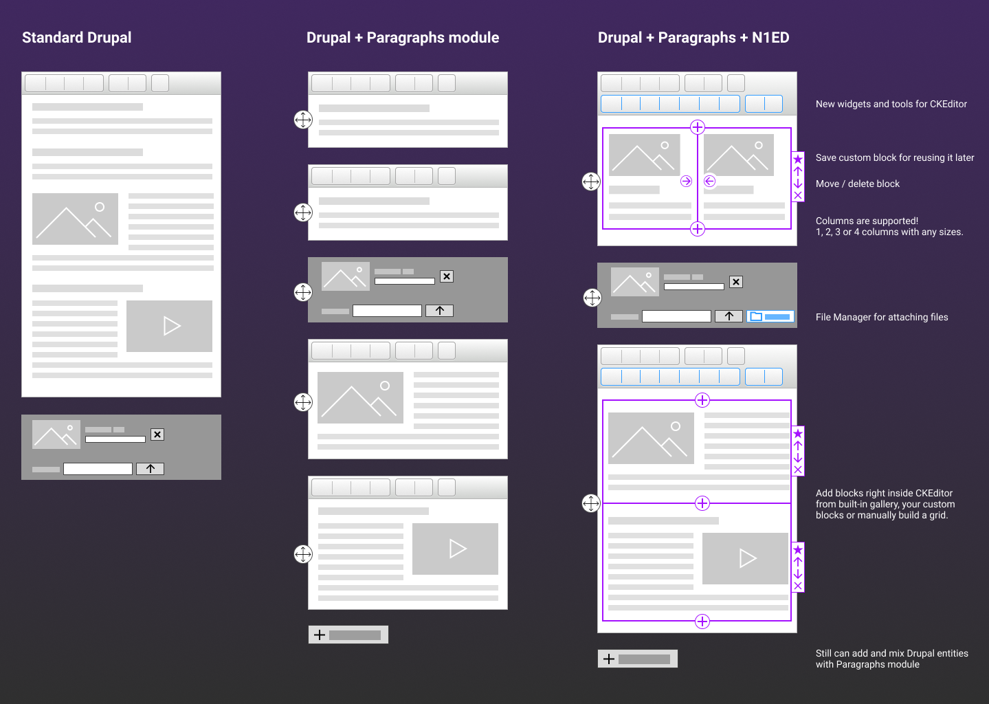 N1ED and Paragraphs module in Drupal scheme