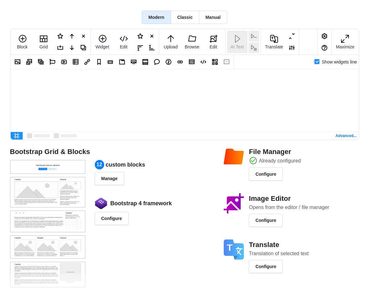 Configuring N1ED visually screenshot